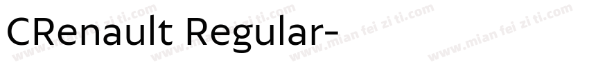 CRenault Regular字体转换